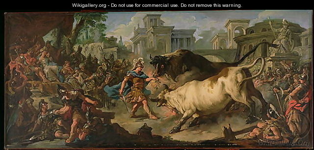 Jason Taming the Bulls of Aeetes, 1742 - Jean François de Troy