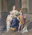 Duchess de la Ferte with the Duke of Brittany and the Duke of Anjou Louis XV c.1712 - Francois de Troy