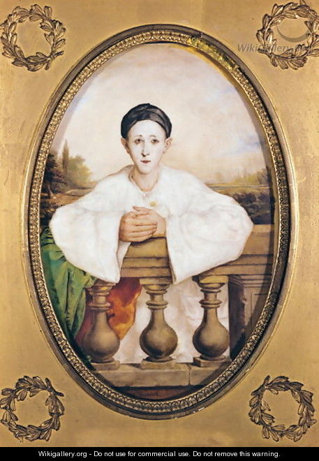 Portrait of Gaspard Deburau 1796-1846 as Pierrot, c.1815 - A. Trouve
