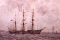 Danish Barque, Falmouth Harbour - Henry Scott Tuke
