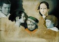 The five eldest children of the painter Julius Schnorr von Carolsfield 1794-1872, c.1839-40 - Heinrich Wilhelm Truebner