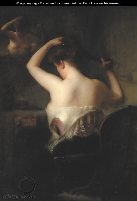Woman Arranging her Hair, 1903 - Etienne Tournes