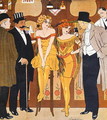 Caricature of prostitutes with their clients, from Le Rire, 1901 - Edouard Touraine