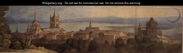 No.1483 View of Lausanne, 1781 - Francis Towne