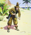Robinson Crusoe, from Peeps into the Past, published c.1900 - Trelleek