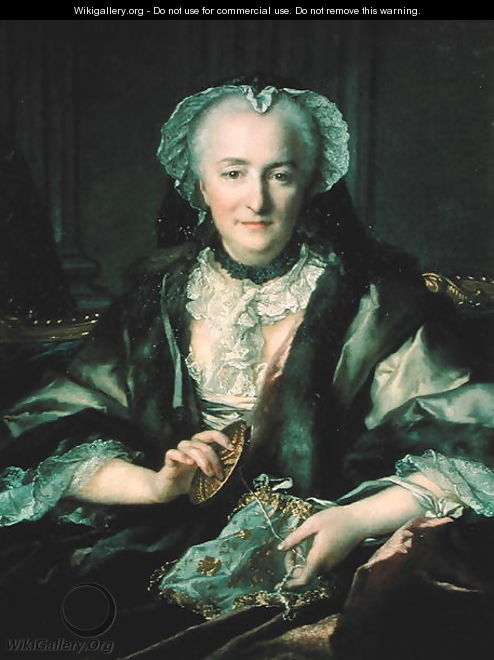 Portrait of Madame Dange, 1753 - Louis Tocque Portrait of Madame Dange, 1753 - Louis Tocque