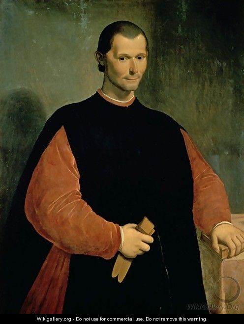 Portrait of Niccolo Machiavelli 1469-1527 - Santi Di Tito