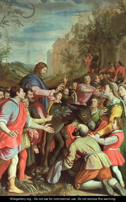 The Entry of Christ into Jerusalem - Santi Di Tito