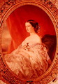 Empress Eugenie 1826-1920 after a portrait by Francois Xavier Winterhalter 1806-73 - Jean Baptiste Ange Tissier