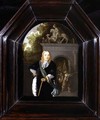 Portrait of Captain Jacobus Van Der Burgh standing before the Doeler Poort, Leiden - Dominicus van Tol