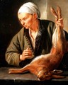 Woman with a dead hare, 1675 - Jacob Toorenvliet