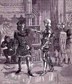 Gilles de Laval, Lord of Rais 1404-40, Arrested for his Strange Crimes, book illustration - Lucien Napolean Francois Totain
