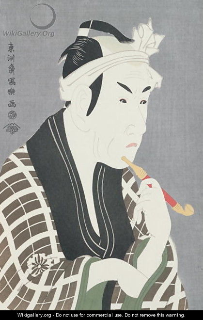 Matsumo Koshiro IV in the Role of Gorebei, the Fish Merchant of Sanya - Sharaku Toshusai