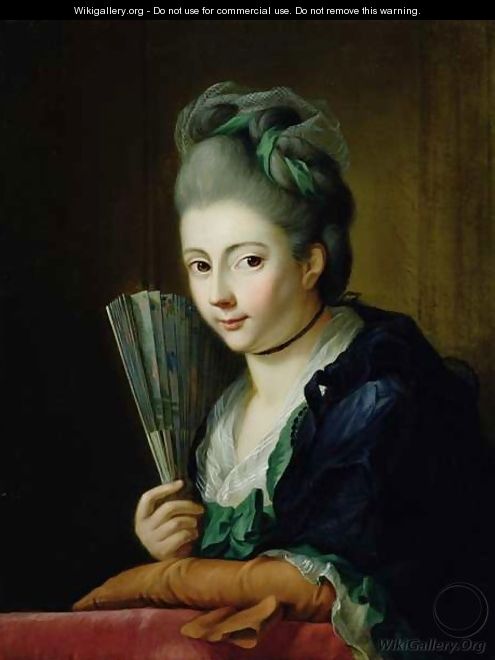 Portrait of the artists daughter Amalie - Johann Heinrich The Elder Tischbein