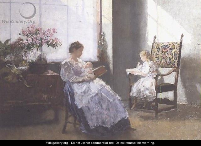 Mrs Masarai and her Daughter, 1896 - Hans Tichy