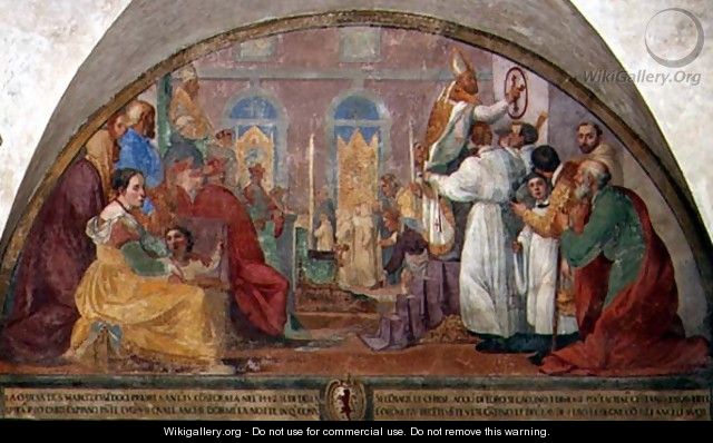 Pope Eugene IV Consecrating the convent of San Marco in 1442 - Alessandro Tiarini
