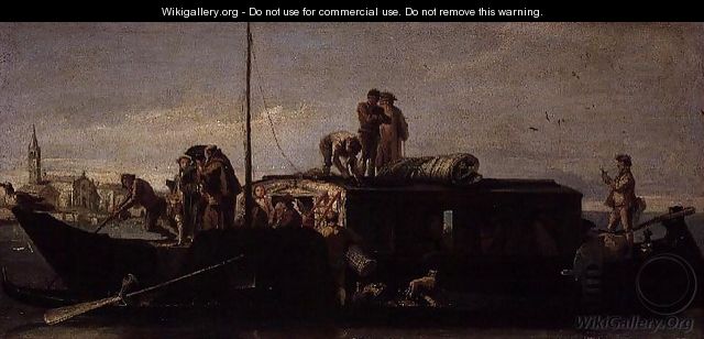 Venetian Post Barge, 1760-70 - Giovanni Domenico Tiepolo