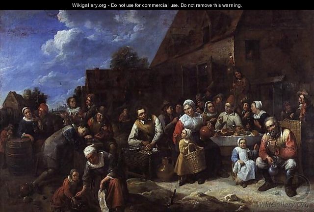 A Village Banquet - Gillis van Tilborgh