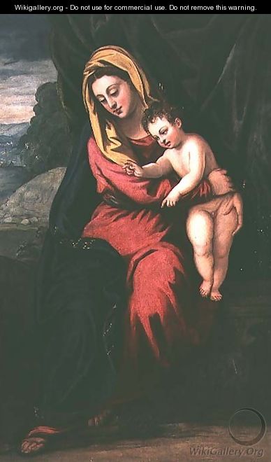 Madonna and Child - Domenico Tintoretto (Robusti)