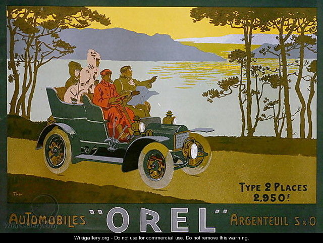 Advertisement for Orel motor cars - Walter Thor