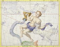 Constellation of Aquarius, plate 9 from Atlas Coelestis, by John Flamsteed 1646-1710, published in 1729 - Sir James Thornhill