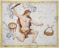 Constellation of Hercules with Corona and Lyra, plate 21 from Atlas Coelestis, by John Flamsteed 1646-1710, published in 1729 - Sir James Thornhill