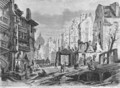 Paris, demolitions for the building of Rue des Ecoles, view taken from rue Saint-Nicolas du Chardonnet, engraved by Charles Maurand 19th century - Felix Thorigny
