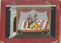 The Hero Who Loves Another Mans Wife, from Basohli, in the Punjab Hills, c.1660-70 - (attr. to) The Basohli Master