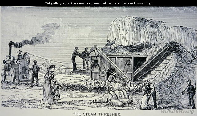 Steam Thresher, from Marvels of the New West 1888 - W.H. Thayer