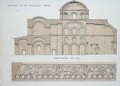 Longitudinal section of the church of St. Nicholas at Myra, pub. by Day and Son - (after) Texier, Charles Felix Marie