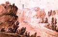 View of the Town of Bracciano, c.1810 - Jean Thomas Thibault