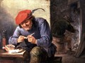 Seated Peasant Filling a Pipe - David The Younger Teniers