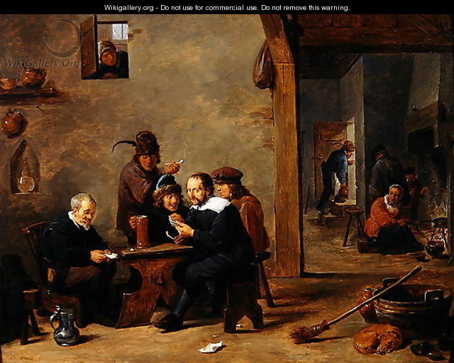 The Card Players - David The Younger Teniers