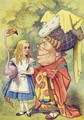 Alice with the Duchess, illustration from Alice in Wonderland by Lewis Carroll 1832-9 - John Tenniel