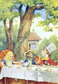 The Mad Hatters Tea Party, illustration from Alice in Wonderland by Lewis Carroll 1832-9 - John Tenniel