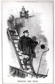 Dropping the Pilot, caricature of Otto von Bismarck 1815-98 and Kaiser Wilhelm II 1797-1888 from Punch, or The London Charivari, 29th March 1890 - John Tenniel