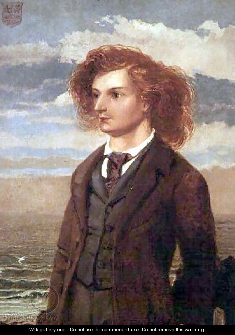 Portrait of Algernon Charles Swinburne 1837-1909 - William Bell Scott