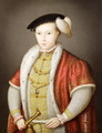 Edward VI with the chain of the Order of the Garter, after the portrait in the Collection of H.M. Queen Elizabeth II, c.1600 - William Scrots