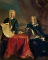 Duke of Marlborough discussing plans for the Siege of Bouchain with his Chief Engineer, Colonel Armstrong - Enoch Seeman