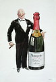Advertisement for Heidsieck Champagne, c.1910 - Georges Goursat Sem