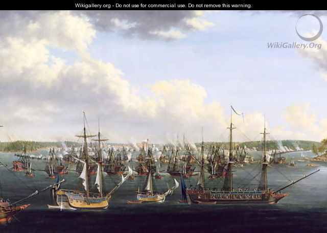 The Battle at Fredrikshamn, 15 May 1790 - Johan Tietrich Schoultz
