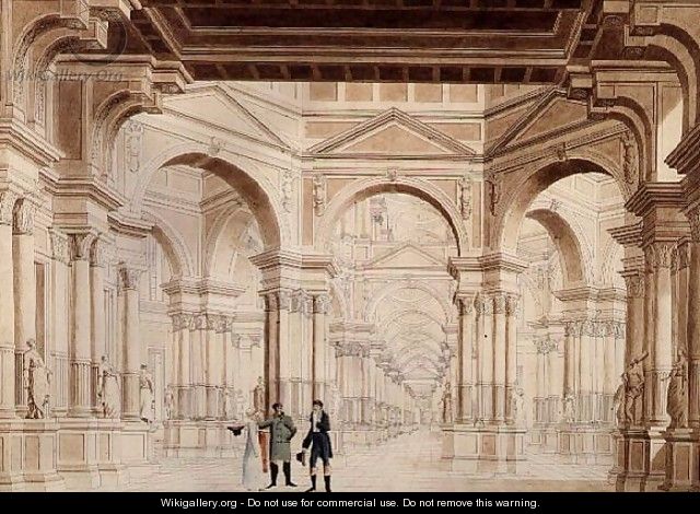A Classical Sculpture Gallery, 1815 - F. Schuster