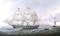 The Ship Salacia at the Mouth of the Tyne - John Scott