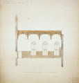 New College Oxford Design for New Hall Roof, 1865 3 - Sir George Gilbert Scott