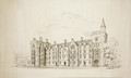 New College Oxford Proposed New Buildings, 1870-79 - Sir George Gilbert Scott