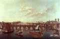 Westminster Bridge, with Westminster Abbey and Lambeth Palace either side - Samuel Scott