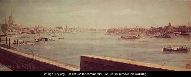 View of the Thames, London - Samuel Scott