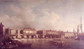 London Bridge before the Alteration in 1757 - Samuel Scott