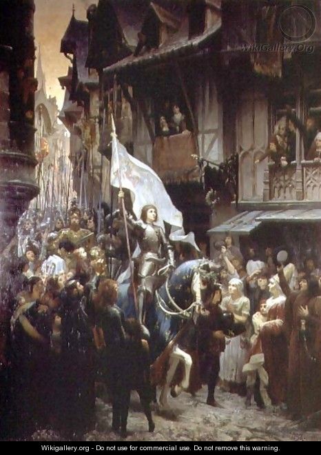The Entrance of Joan of Arc 1412-31 into Orleans on 8th May 1429 - Jean-Jacques Scherrer