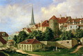 A View of Tallinn with Hattorpe Tower - Alexander Georg Schlater